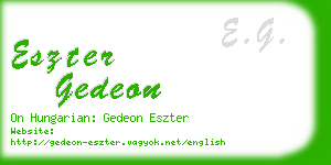 eszter gedeon business card